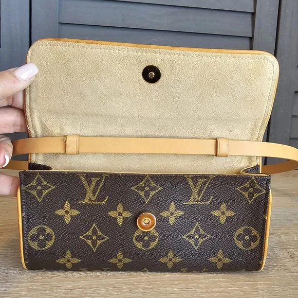 Authentic LOUIS VUITTON Pochette Twin PM Belt Waist Bum Bag - Picture 7 of 13